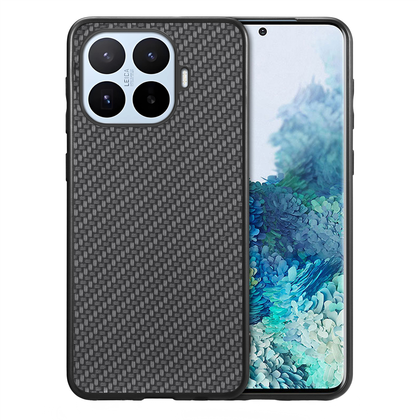 Fodral för Xiaomi 17T, OEM, Kolfiber, Svart