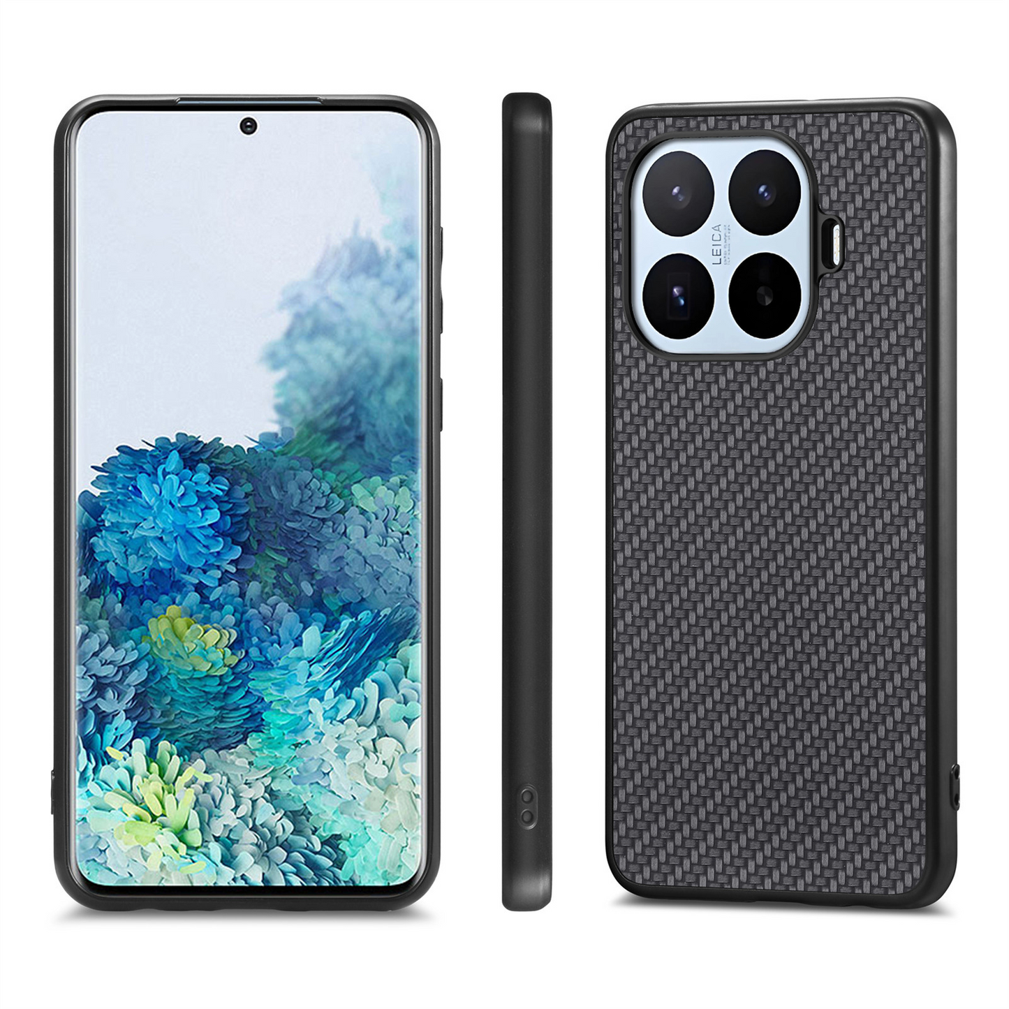 Fodral för Xiaomi 17T, OEM, Kolfiber, Svart