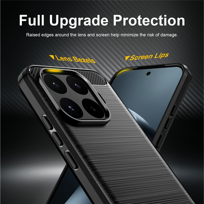 Fodral för Xiaomi 17T, OEM, Carbon Black, Svart