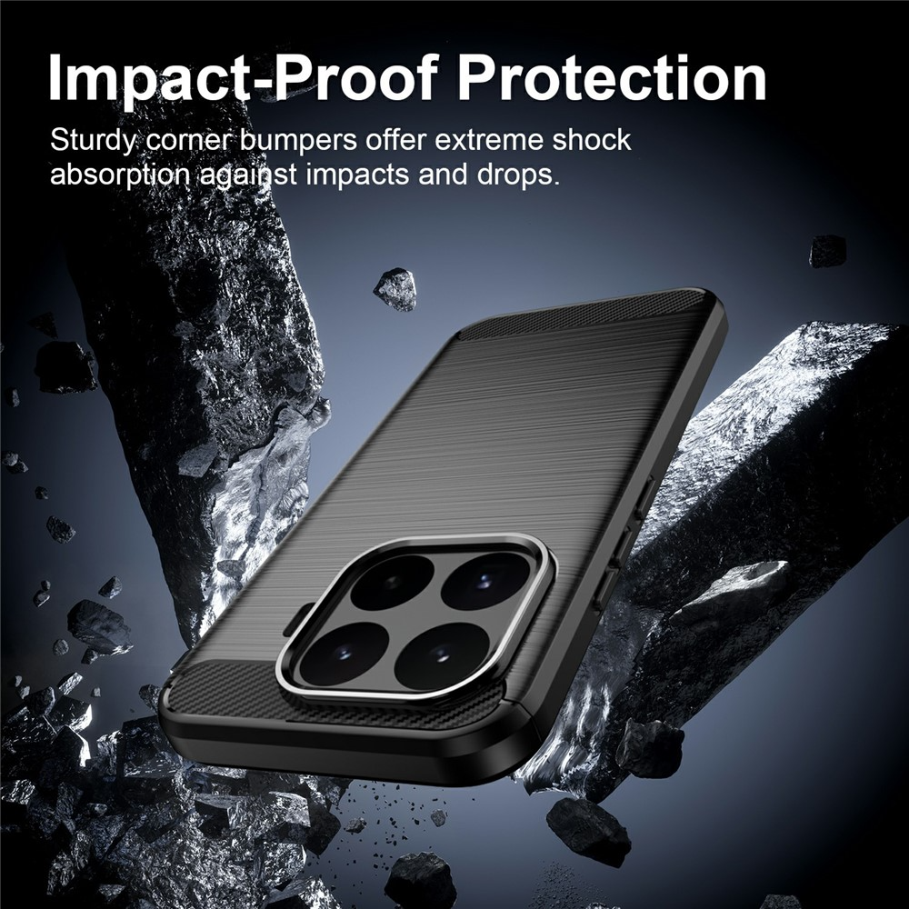 Fodral för Xiaomi 17T, OEM, Carbon Black, Svart