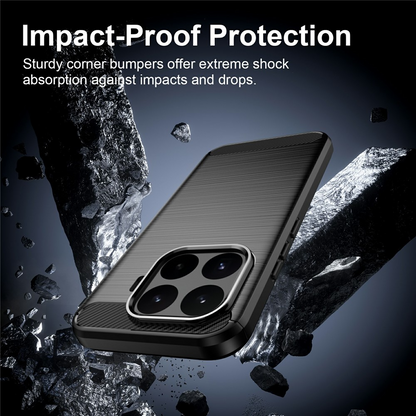 Fodral för Xiaomi 17T, OEM, Carbon Black, Svart