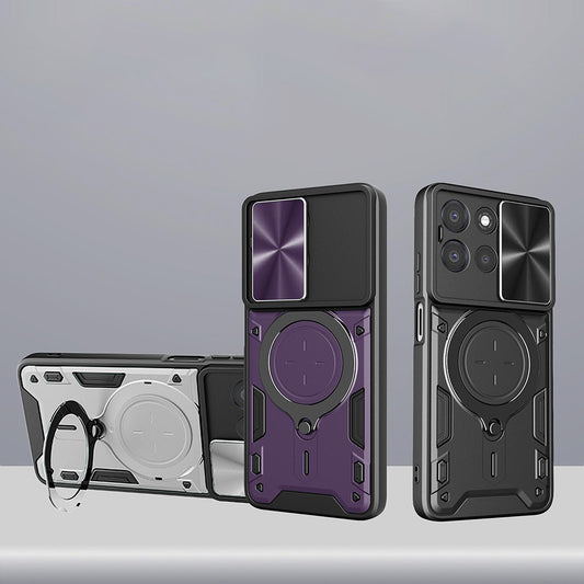 Fodral för Xiaomi 17T Pro, Techsuit, CamGuard Pro, Röd