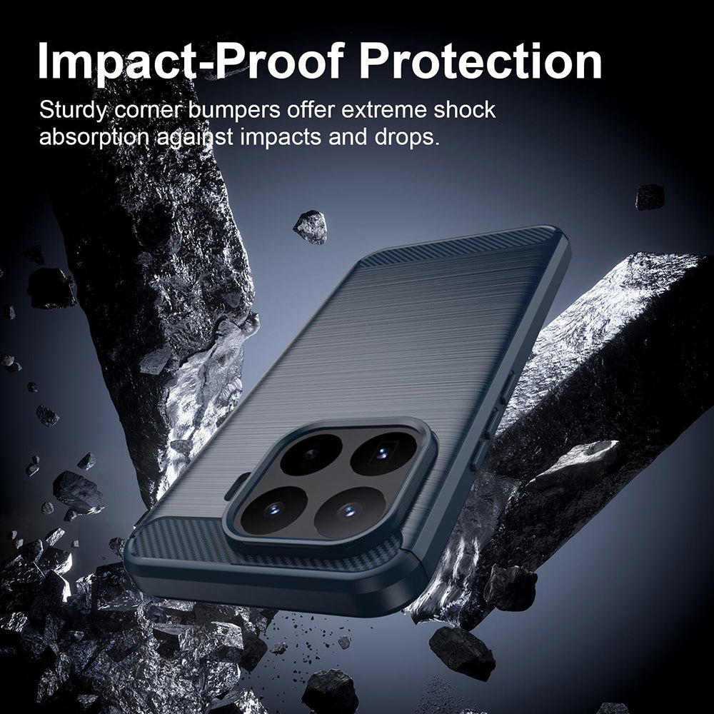 Fodral för Xiaomi 17T Pro, Techsuit, Kolfiber, Blå
