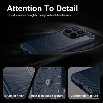 Fodral för Xiaomi 17T Pro, Techsuit, Kolfiber, Blå