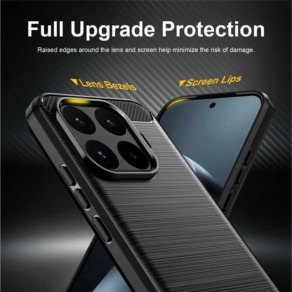 Fodral för Xiaomi 17T, Techsuit, Kolfiber, Blå