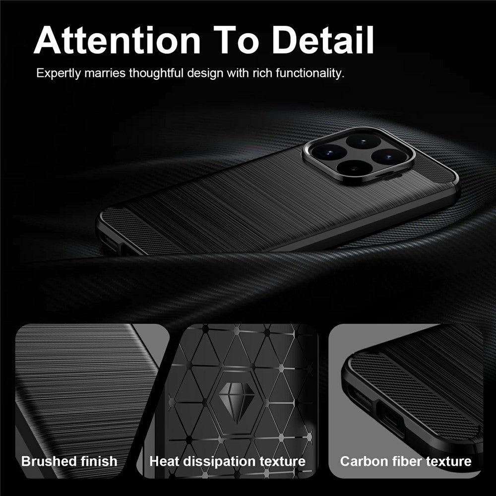 Fodral för Xiaomi 17T, Techsuit, Kolfiber, Blå