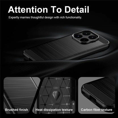 Fodral för Xiaomi 17T, Techsuit, Kolfiber, Svart