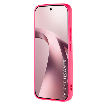 Fodral för Xiaomi 17T, Techsuit, SoftFlex, Mörkrosa