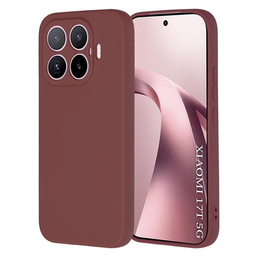 Fodral för Xiaomi 17T, Techsuit, SoftFlex, Vinröd