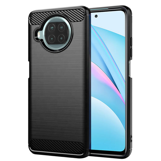 Fodral för Xiaomi Mi 10T Lite 5G, Techsuit, Kolfiber, Svart