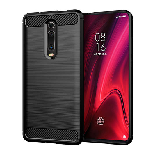 Mobilskal för Xiaomi Mi 9T Pro / 9T / Redmi K20 Pro / K20, Techsuit, Kolfiber, Svart