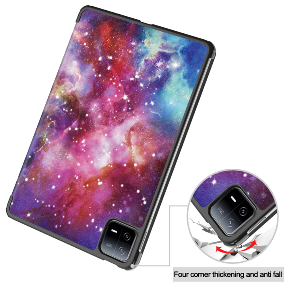 Fodral för Xiaomi Pad 6 / 6 Pro, Techsuit, FoldPro Galaxy, Flerfärgad