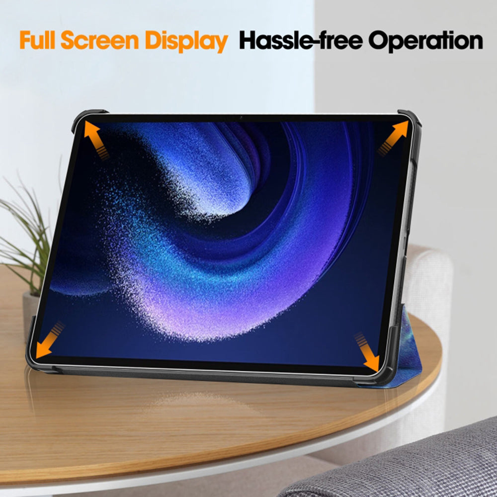 Fodral för Xiaomi Pad 6 / 6 Pro, Techsuit, FoldPro Galaxy, Flerfärgad