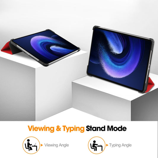 Fodral för Xiaomi Pad 6 / 6 Pro, Techsuit, FoldPro, Röd