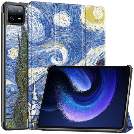 Fodral för Xiaomi Pad 6 / 6 Pro, Techsuit, FoldPro Starry Night, Flerfärgad