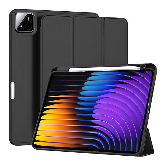 Fodral för Xiaomi Pad 7 / 7 Pro, Techsuit, Flex Trifold, Svart