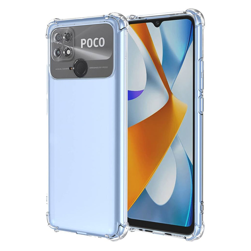 Fodral för Xiaomi Poco C40, Techsuit, Stötsäker Klar, Transparent