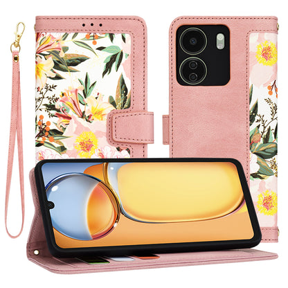 Fodral för Xiaomi Poco C65 / Redmi 13C, Techsuit, FlipCraft, Rosa
