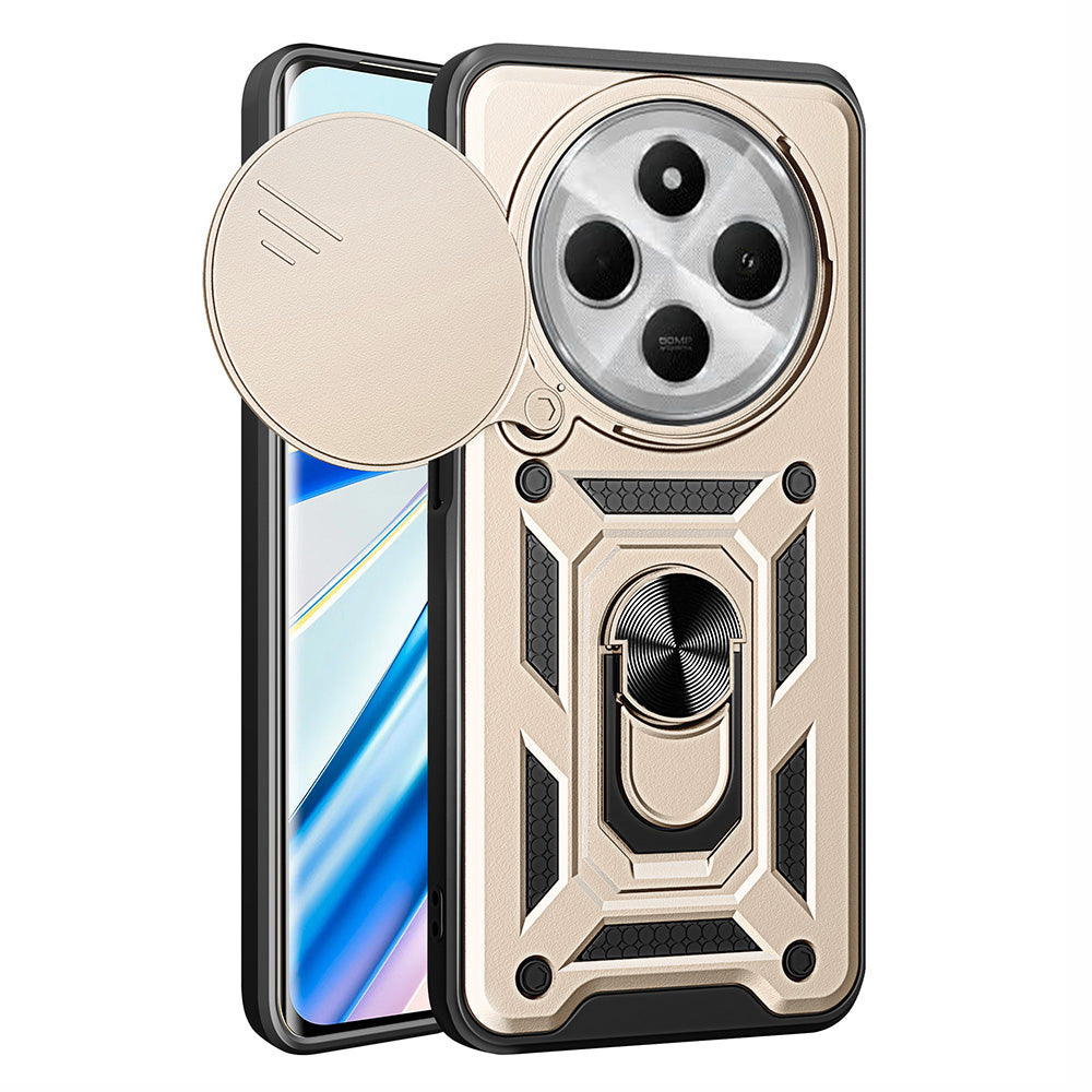 Fodral för Xiaomi Poco C75 / Redmi 14C, Techsuit, CamShield, Guld