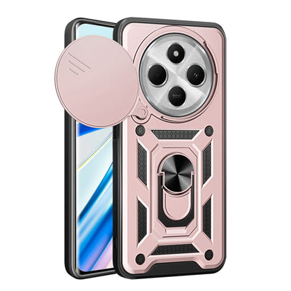 Fodral för Xiaomi Poco C75 / Redmi 14C, Techsuit, CamShield, Rosa