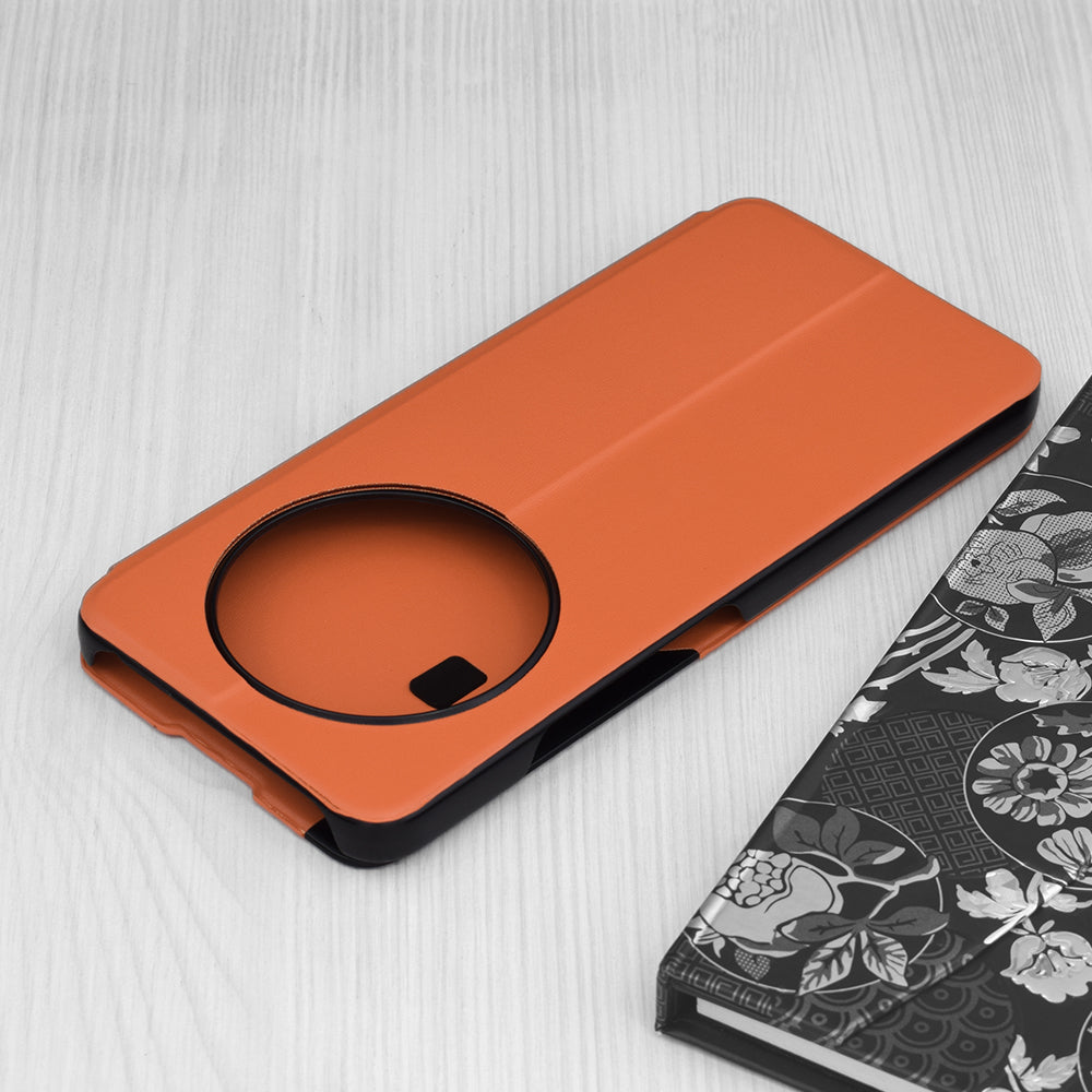 Fodral för Xiaomi Poco C75 / Redmi 14C, Techsuit, eFold, Orange