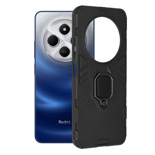 Fodral för Xiaomi Poco C75 / Redmi 14C, Techsuit, Shield, Svart