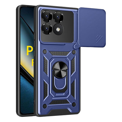 Fodral för Xiaomi Poco F6 Pro, Techsuit, CamShield, Blå