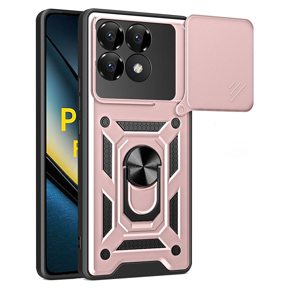 Fodral för Xiaomi Poco F6 Pro, Techsuit, CamShield, Rosa
