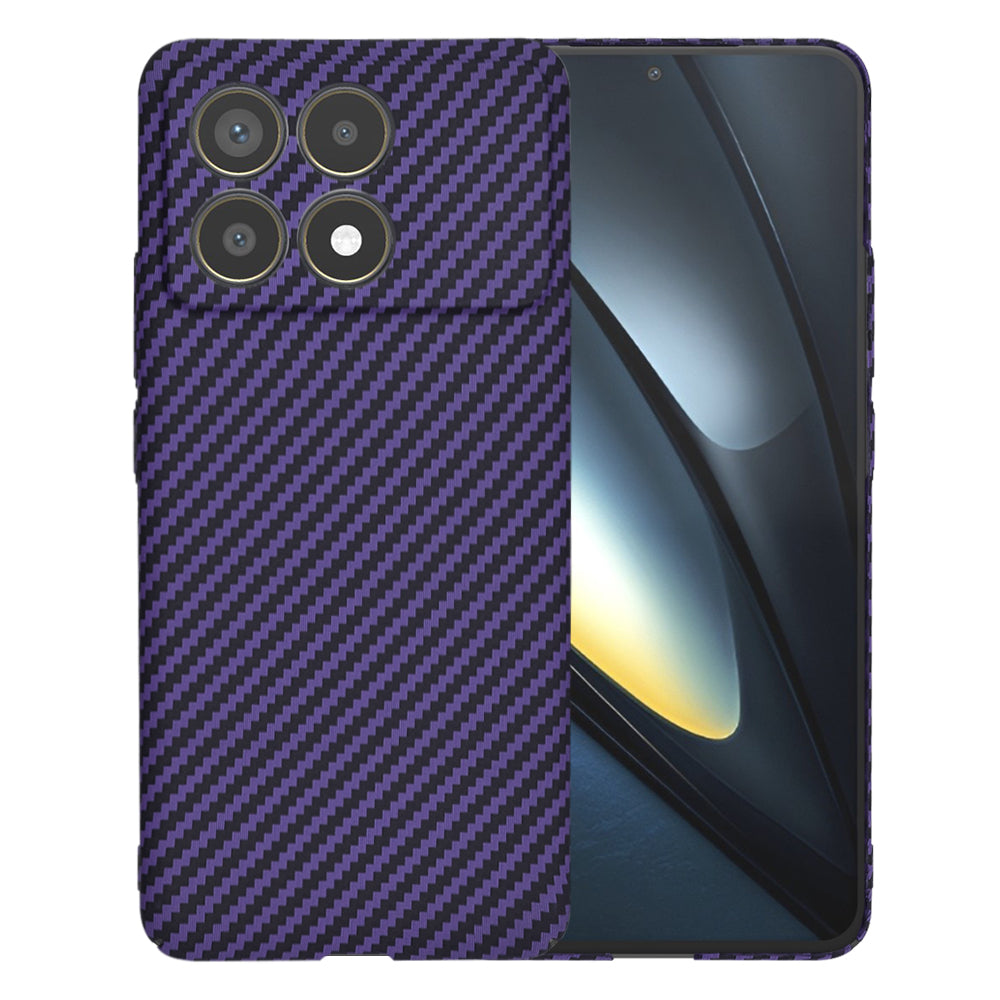 Fodral för Xiaomi Poco F6 Pro, Techsuit, Carbonite FiberShell, Lila