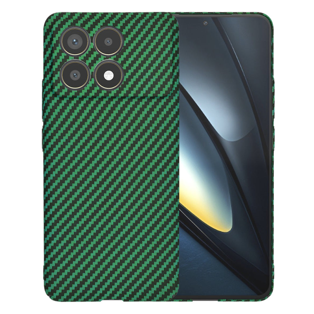 Fodral för Xiaomi Poco F6 Pro, Techsuit, Carbonite FiberShell, Grön