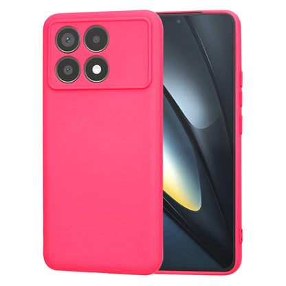 Fodral för Xiaomi Poco F6 Pro, Techsuit, SoftFlex, Mörkrosa