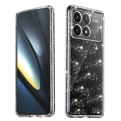 Fodral för Xiaomi Poco F6 Pro, Techsuit, SparkleSkin, Transparent
