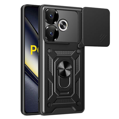 Fodral för Xiaomi Poco F6, Techsuit, CamShield, Svart