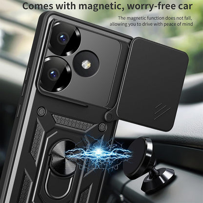 Fodral för Xiaomi Poco F6, Techsuit, CamShield, Svart