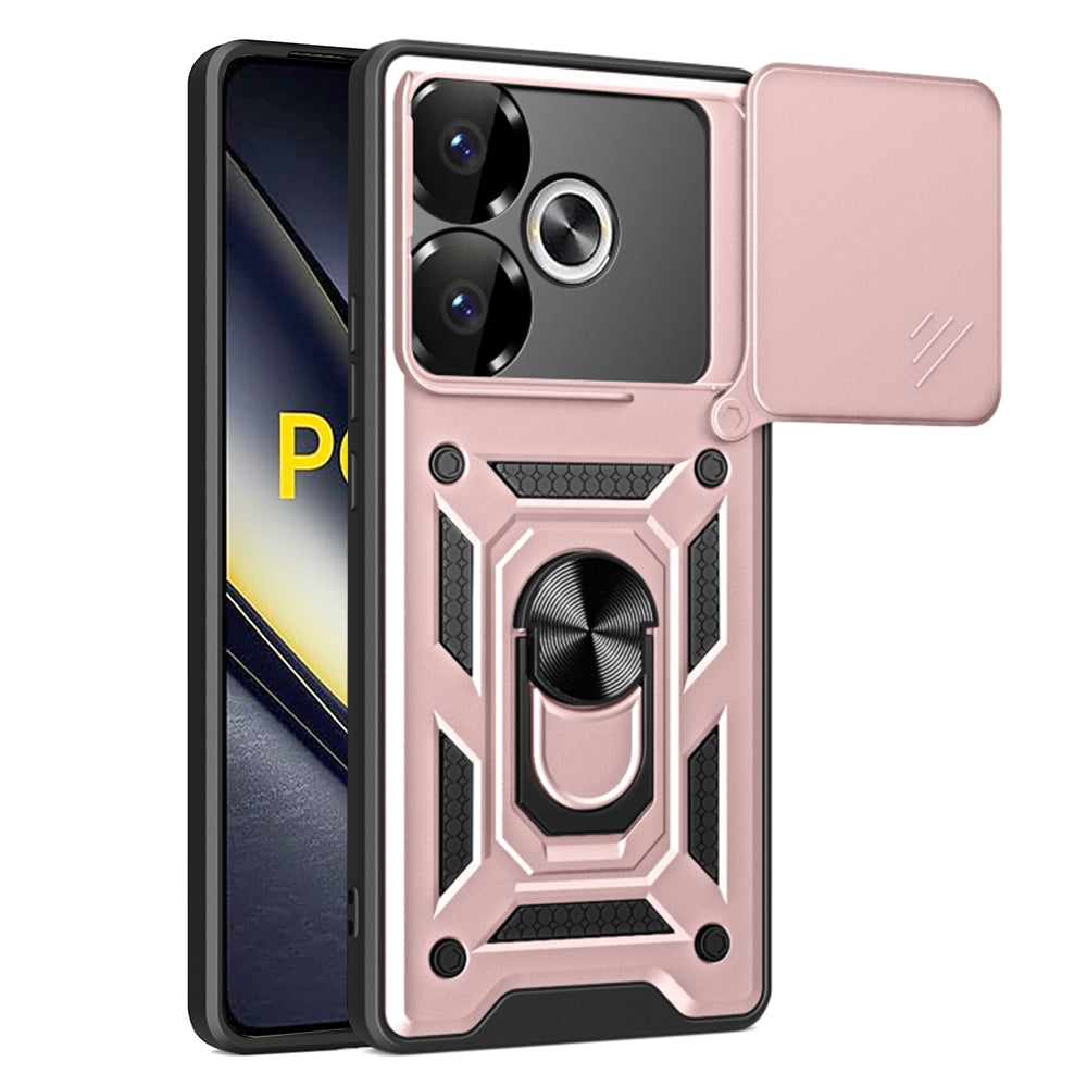 Fodral för Xiaomi Poco F6, Techsuit, CamShield, Rosa