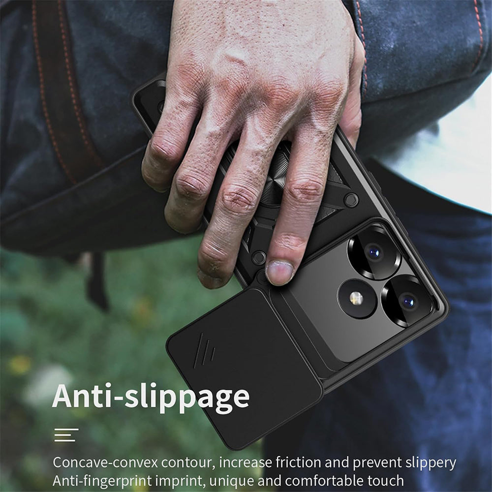 Fodral för Xiaomi Poco F6, Techsuit, CamShield, Rosa