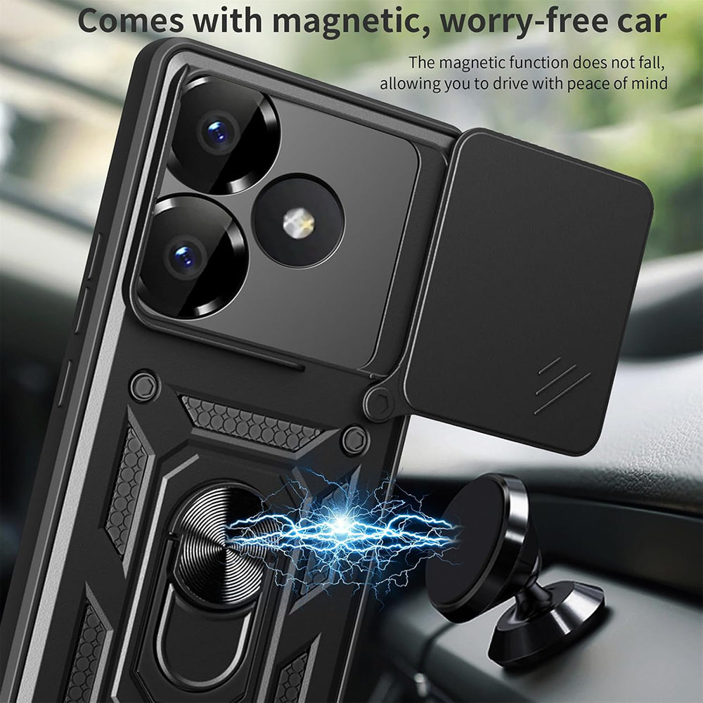 Fodral för Xiaomi Poco F6, Techsuit, CamShield, Rosa