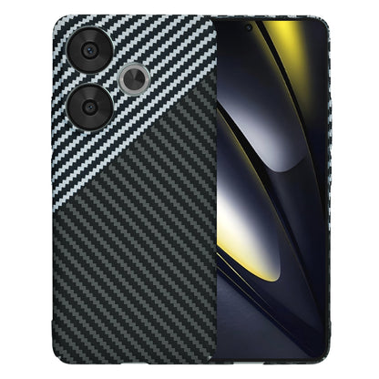 Fodral för Xiaomi Poco F6, Techsuit, Carbonite FiberShell, Svart Grå