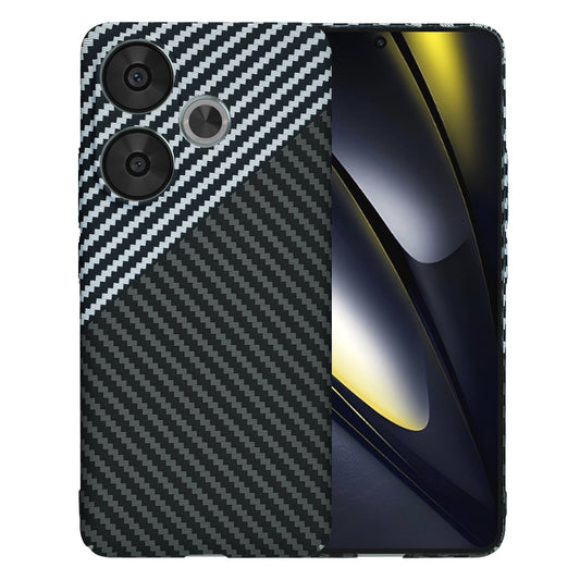 Fodral för Xiaomi Poco F6, Techsuit, Carbonite FiberShell, Svart Grå