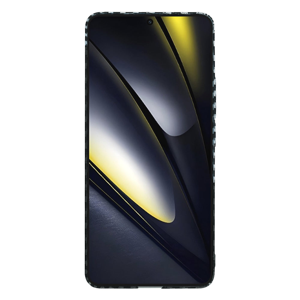 Fodral för Xiaomi Poco F6, Techsuit, Carbonite FiberShell, Svart Grå