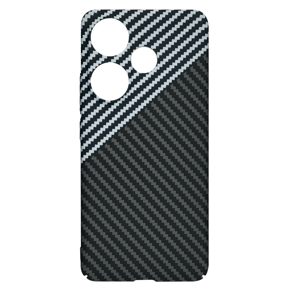 Fodral för Xiaomi Poco F6, Techsuit, Carbonite FiberShell, Svart Grå