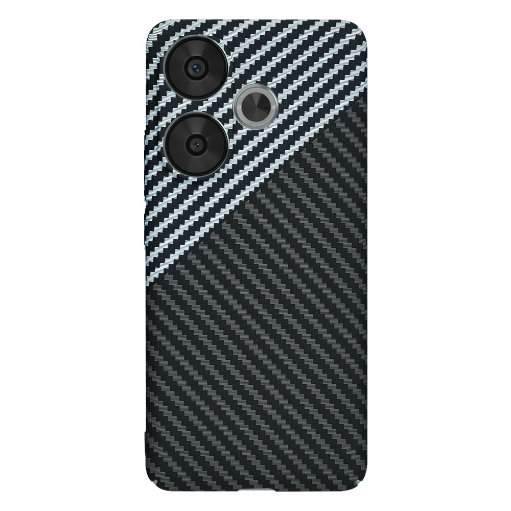 Fodral för Xiaomi Poco F6, Techsuit, Carbonite FiberShell, Svart Grå
