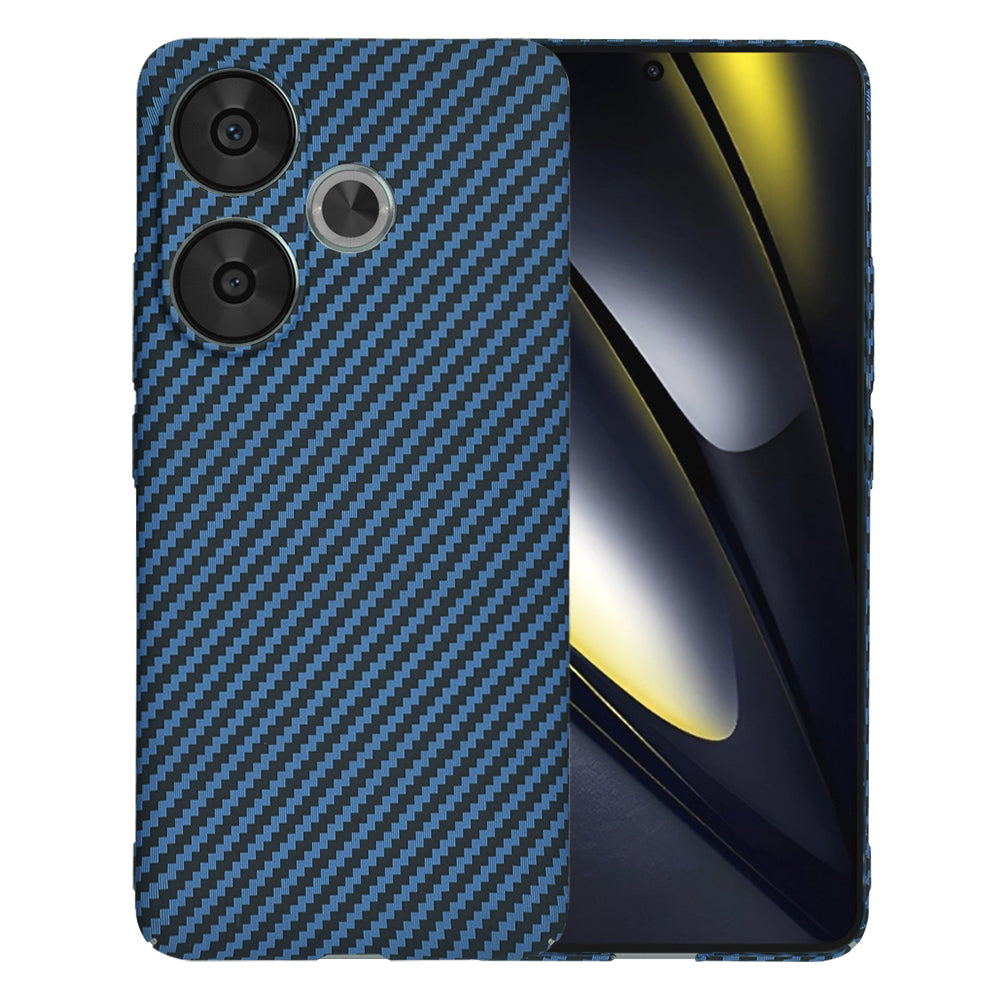 Fodral för Xiaomi Poco F6, Techsuit, Carbonite FiberShell, Turkos