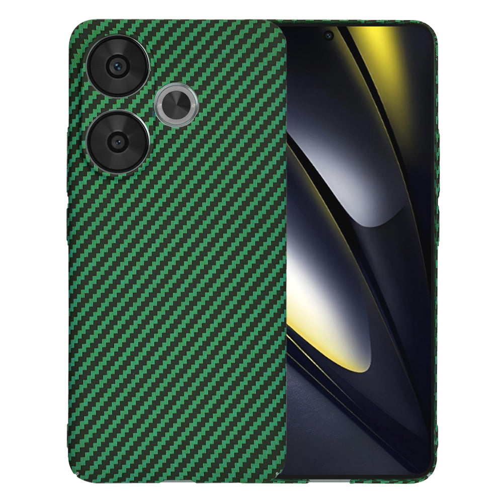 Fodral för Xiaomi Poco F6, Techsuit, Carbonite FiberShell, Grön