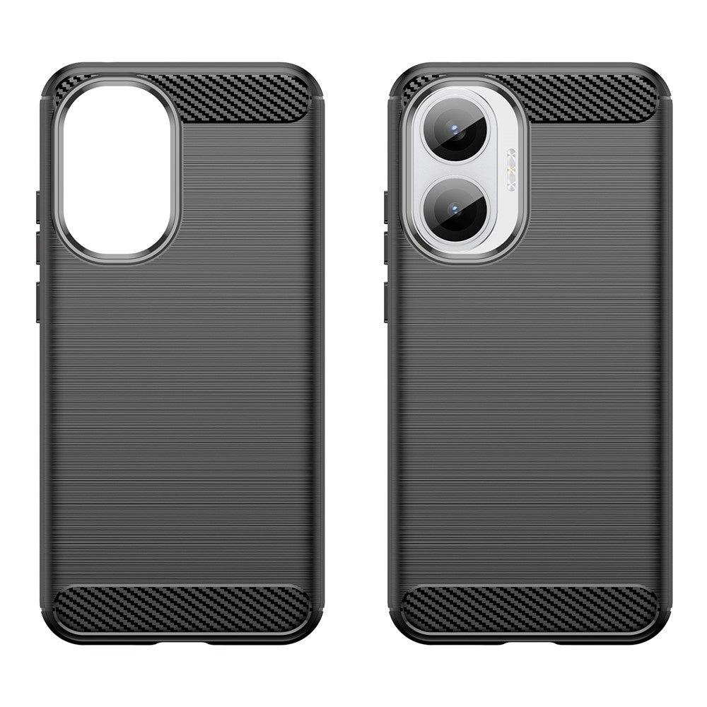 Fodral för Xiaomi Poco F7, Techsuit, Kolfiber, Svart