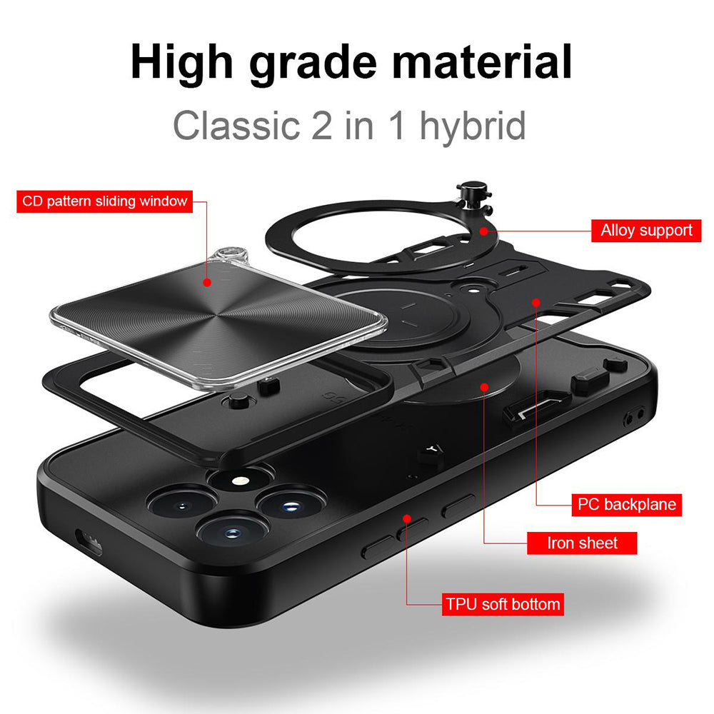 Skal till Xiaomi Poco F9 Pro, Techsuit, CamGuard Pro, svart