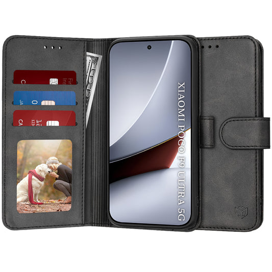 Fodral för Xiaomi Poco F9 Ultra, Techsuit, Diary Book, svart