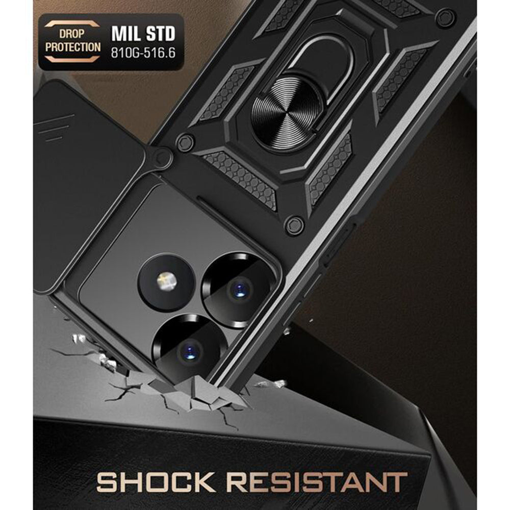 Skyddsfodral för Xiaomi Poco M6 4G / Redmi 13, Techsuit, CamShield, Blå