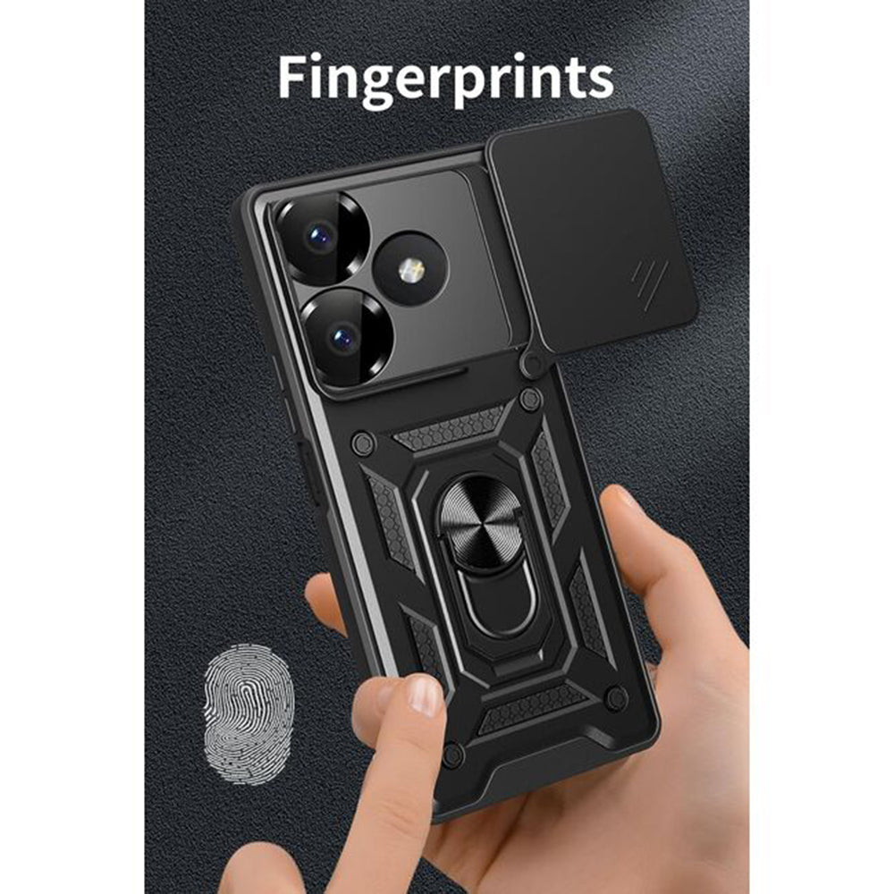 Skyddsfodral för Xiaomi Poco M6 4G / Redmi 13, Techsuit, CamShield, Blå