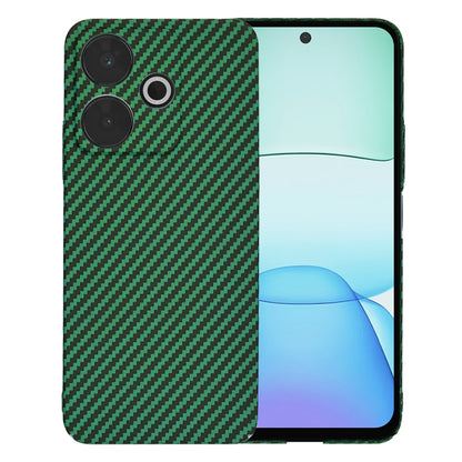 Fodral för Xiaomi Poco M6 4G / Redmi 13, Techsuit, Carbonite FiberShell, Grön